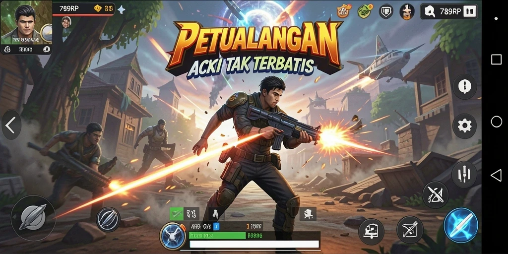 Tampilan gameplay 789RP yang penuh aksi dan seru.