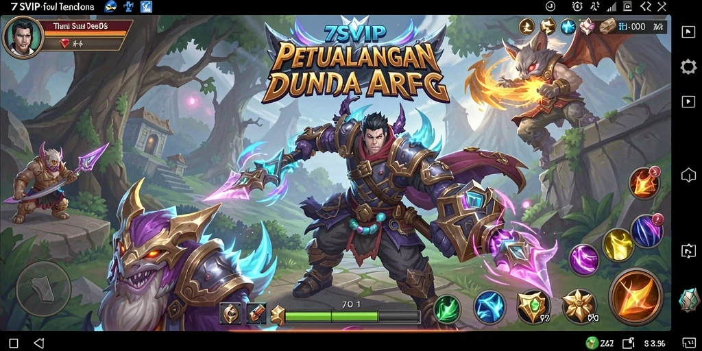 Gameplay mendebarkan dari 7SVIP dengan pertempuran seru.