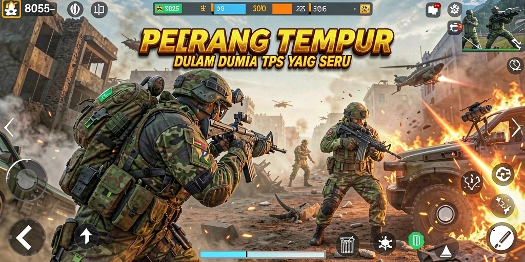 Gameplay mendebarkan di dunia TPS 8055 dengan aksi intens.