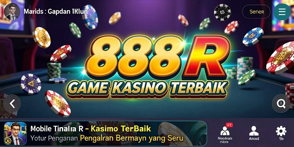 Tampilan gameplay seru dalam aplikasi Kasino 888R yang mengasyikkan.