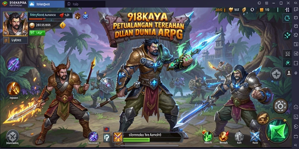 Tampilan gameplay seru dalam dunia petualangan ARPG.