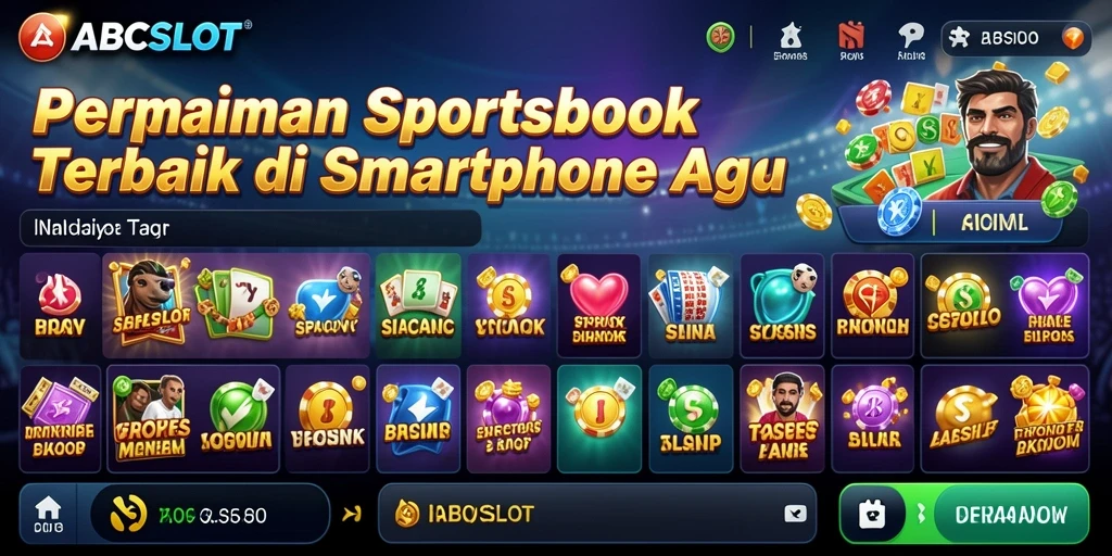 Tampilan antarmuka permainan Sportsbook yang menarik dan intuitif.