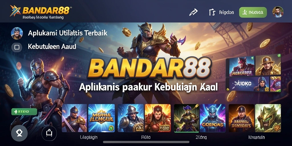 Tampilan antarmuka pengguna BANDAR88 yang sederhana dan fungsional.