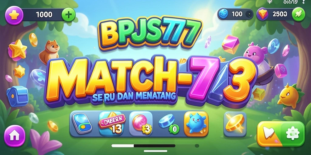 Tampilan gameplay BPJS777 yang menarik dengan tantangan Match-3.