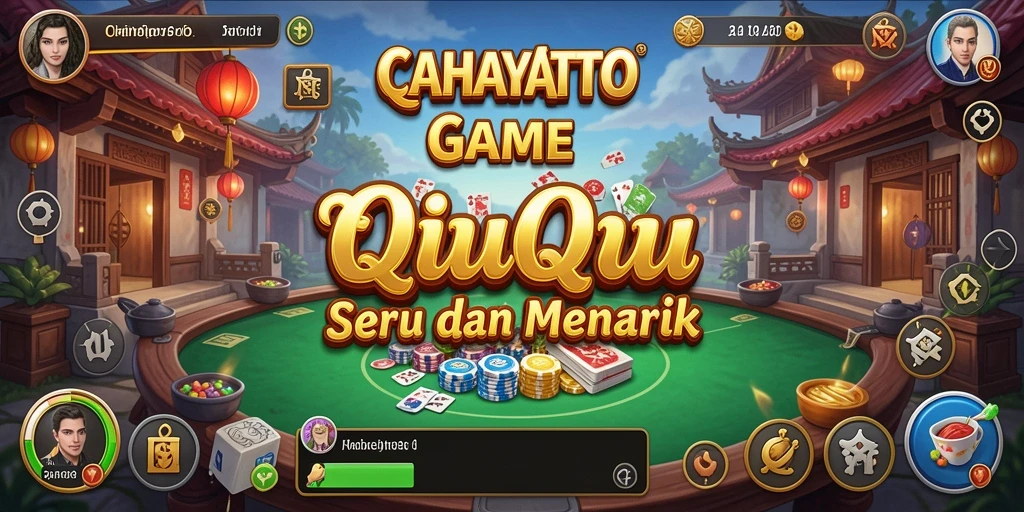 Tampilan seru dari gameplay CAHAYATOTO saat permainan QiuQiu.