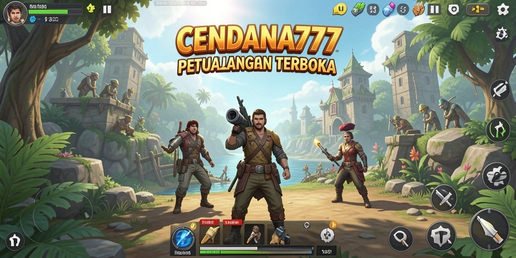 Screenshot CENDANA777 menampilkan petualangan seru dalam gameplay dunia terbuka.