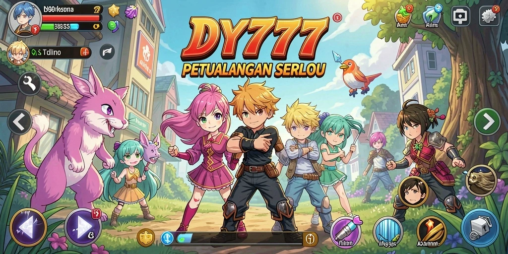 Menampilkan gameplay seru di dunia anime yang penuh warna.
