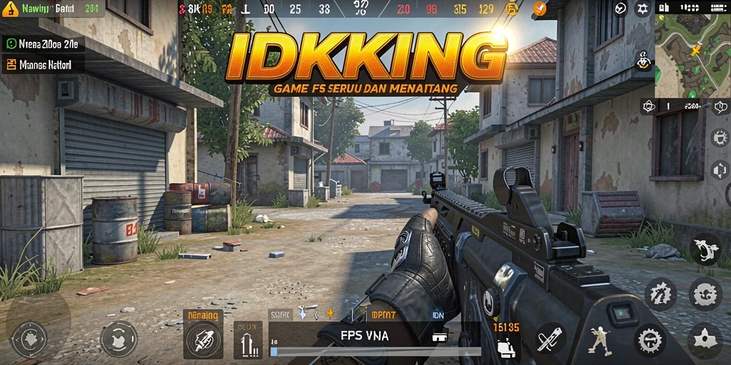 Tampilan gameplay dinamis dari IDRKING, dengan aksi seru dan grafis menawan.