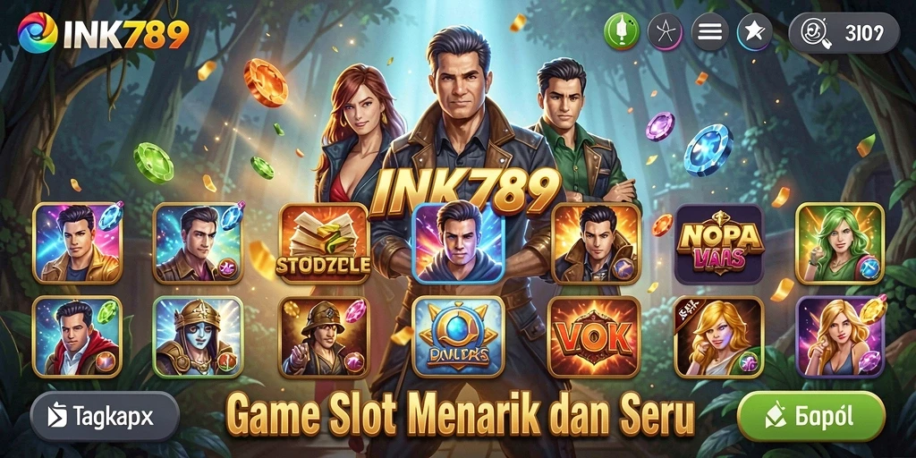 Tampilan menarik gameplay Slot INK789 dengan berbagai efek visual yang menawan.