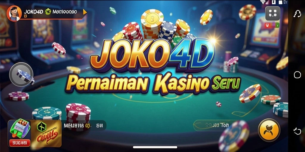 Tampilan gameplay seru di JOKO4D dengan beragam pilihan permainan Kasino.
