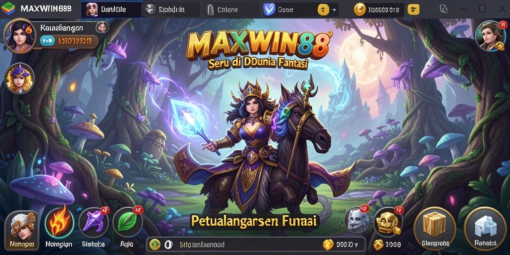Tampilan gameplay seru dan menantang dalam petualangan MAXWIN88.