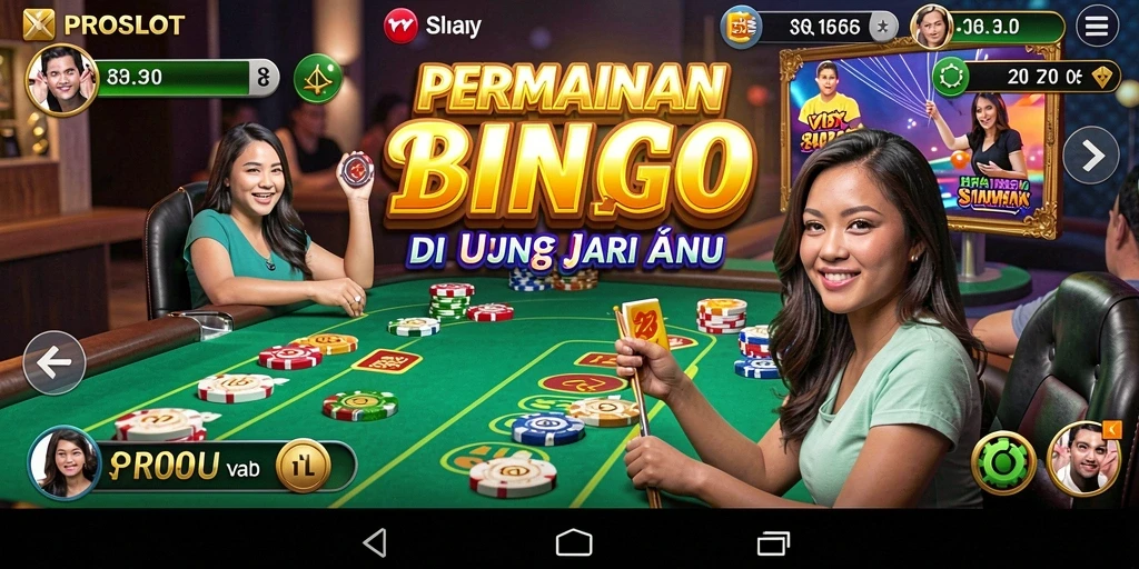 Tangkapan layar PROSLOT menampilkan pemain menikmati gameplay Bingo.