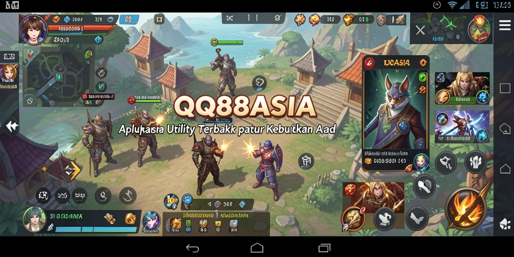Tampilan utama aplikasi QQ88ASIA dengan fitur unggulan yang memudahkan kegiatan.