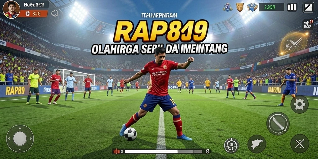 Tangkapan layar dari gameplay seru RAP89 menampilkan aksi olahraga yang mendebarkan.