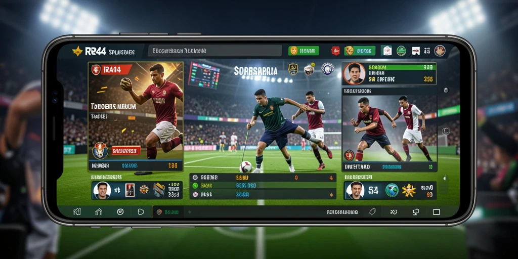 Tampilan gameplay RR44 saat melakukan taruhan olahraga secara langsung.