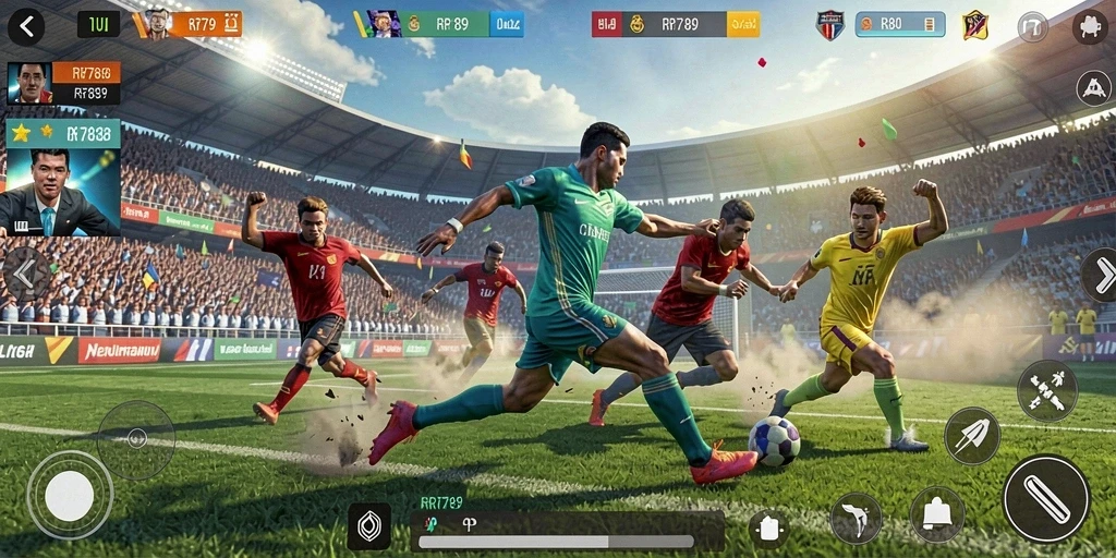 Tangkapan layar utama dari gameplay olahraga yang seru di RR789.