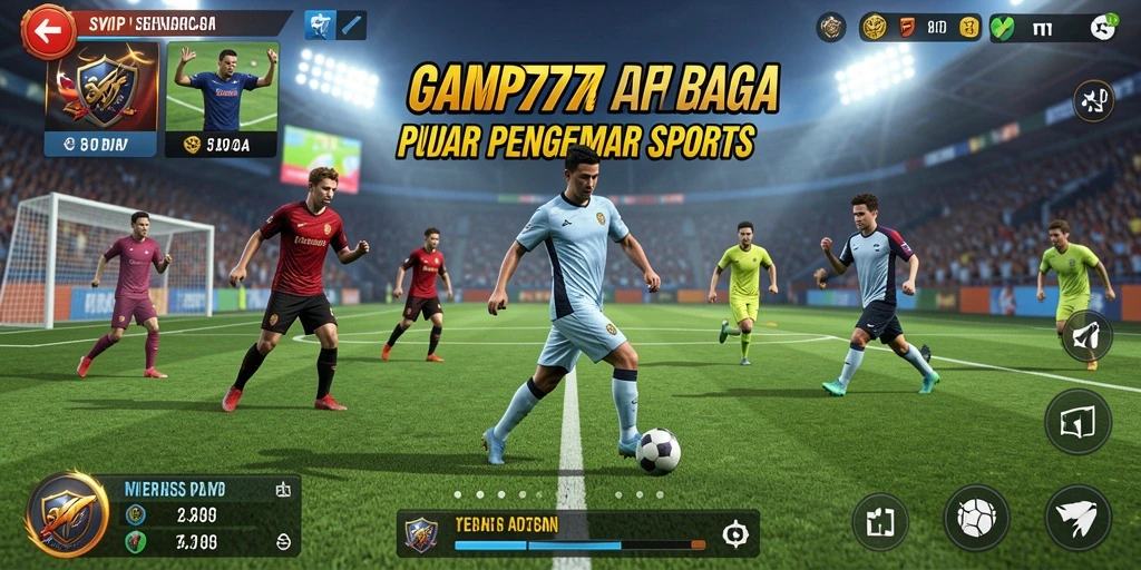 Tampilan screenshot utama SVIP777 yang menunjukkan gameplay mendebarkan olahraga.