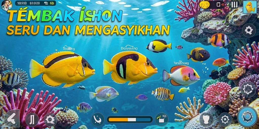Tampilan gameplay T6 yang menarik dalam permainan Tembak Ikan.