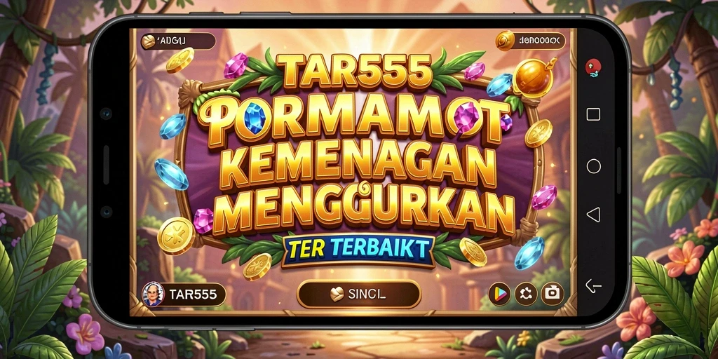 Screenshot TAR555 menampilkan gameplay slot yang menarik dan penuh warna.