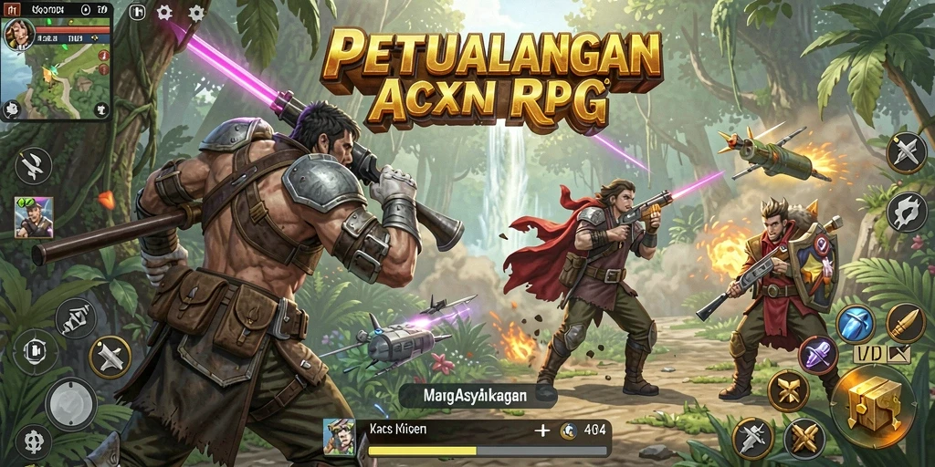 Gameplay seru dari V07 dengan pertarungan aksi dan petualangan bawah tanah.