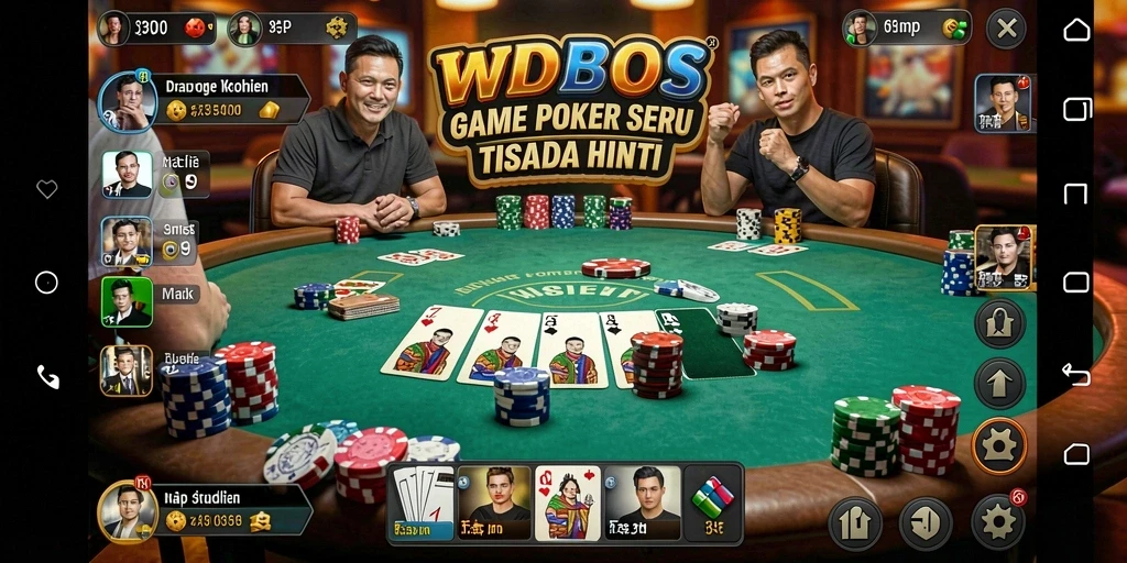 Screenshot utama WDBOS menampilkan gameplay seru Poker.