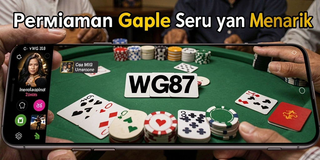 Tampilan gameplay Gaple WG87 yang menarik dan interaktif.